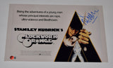 Malcolm McDowell Signed A Clockwork Orange 11x17 Movie Poster Photo Beckett COA