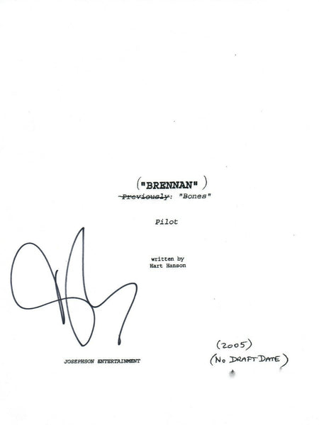 David Boreanaz Signed Autographed BONES Pilot Episode Script COA