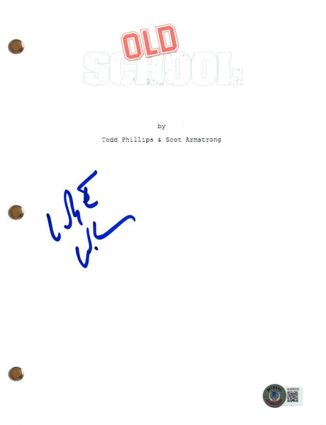 Luke Wilson Signed Autograph Old School Full Movie Script Screenplay Beckett COA