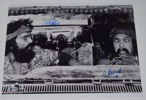Cheech Marin & Tommy Chong Signed Autograph 11x14 Photo Up In Smoke Beckett COA
