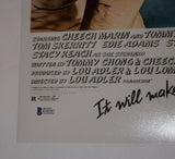 Cheech Marin & Tommy Chong Signed 12x18 Movie Poster Photo UP IN SMOKE BAS COA