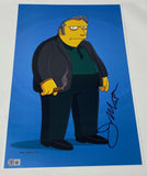 Joe Mantegna Signed The Simpsons 12x18 Poster Photo Fat Tony Beckett BAS COA