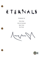 Angelina Jolie Signed Autograph Eternals Movie Script Beckett COA