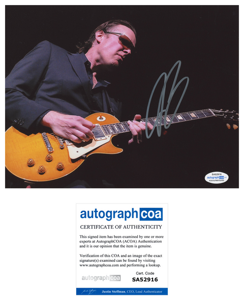 Joe Bonamassa Signed Autograph 8x10 Photo Blues Rock Guitarist ACOA COA