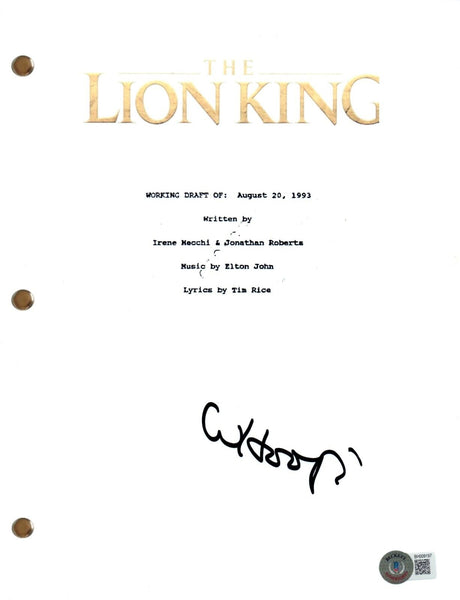 Whoopi Goldberg Signed Autograph The Lion King Full Movie Script Beckett COA