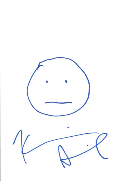 Kevin Smith Signed Autograph 8.5x11 Hand Drawn "Smiley Face" Sketch  COA