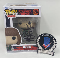 Maya Hawke Signed Autographed Robin Stranger Things Funko Pop 1244 Beckett COA