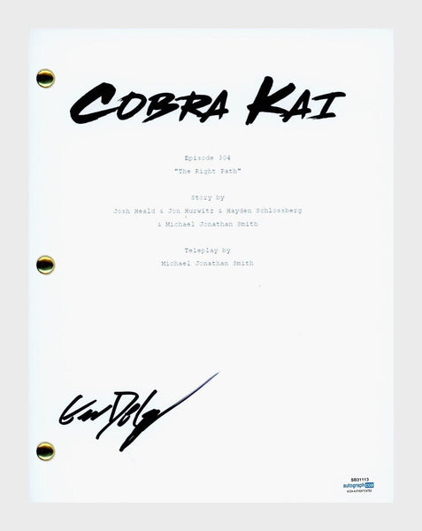 Gianni DeCenzo Signed Autographed Cobra Kai The Right Path Script Ep304 ACOA COA