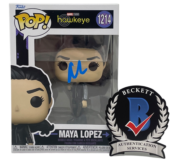 Alaqua Cox Signed Autographed Maya Lopez Funko Pop Hawkeye #1213 Beckett COA
