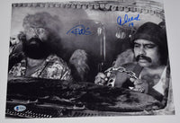 Cheech Marin & Tommy Chong Signed Autograph 11x14 Photo Up In Smoke Beckett COA