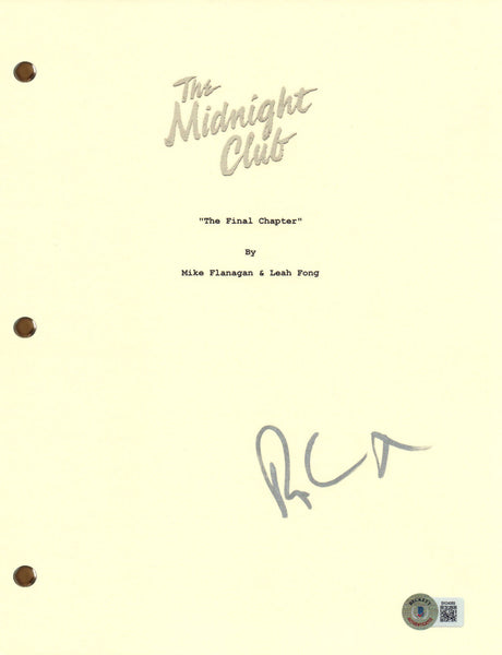 Ruth Codd Signed Autograph The Midnight Club Full Pilot Script Beckett COA