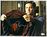 Tobey Maguire Signed 11x14 Photo Spider-Man Autograph Peter Parker Beckett COA