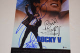 ROCKY V 5 Cast Signed 11x17 Poster Sylvester Stallone Shire Young BECKETT COA