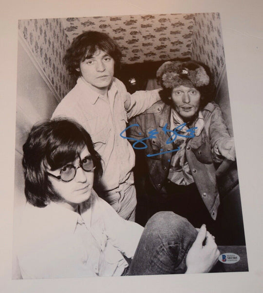 Ginger Baker Signed Autograph 11x14 Photo Cream Blind Faith Drummer Beckett COA
