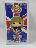Rick Savage Signed Autographed Def Leppard Funko Pop Rocks Figure Beckett COA