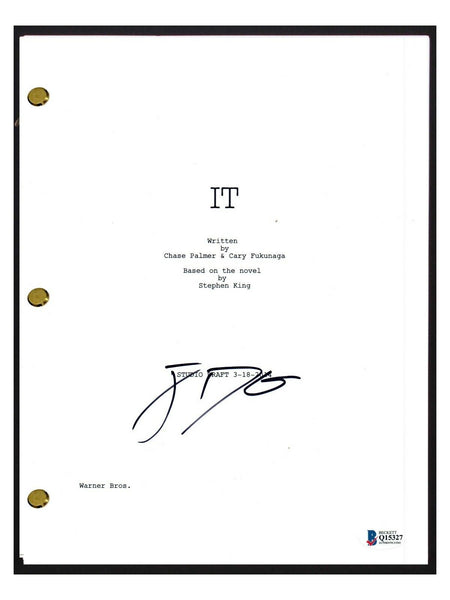 Jack Dylan Grazer Signed Autograph IT Movie Script Eddie Kaspbrak Beckett COA