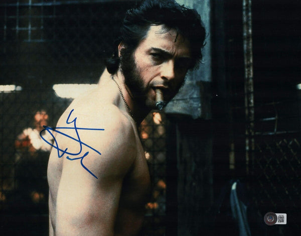 Hugh Jackman Signed Autograph 11x14 Photo X-Men Wolverine Logan Beckett COA