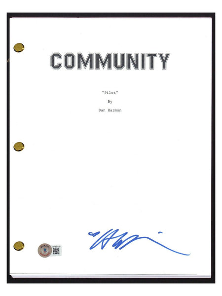 Alison Brie Signed Autographed Community Pilot Script Screenplay Beckett COA