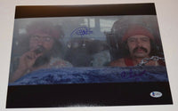 Cheech Marin & Tommy Chong Signed Autographed 11x14 Photo UP IN SMOKE BAS COA