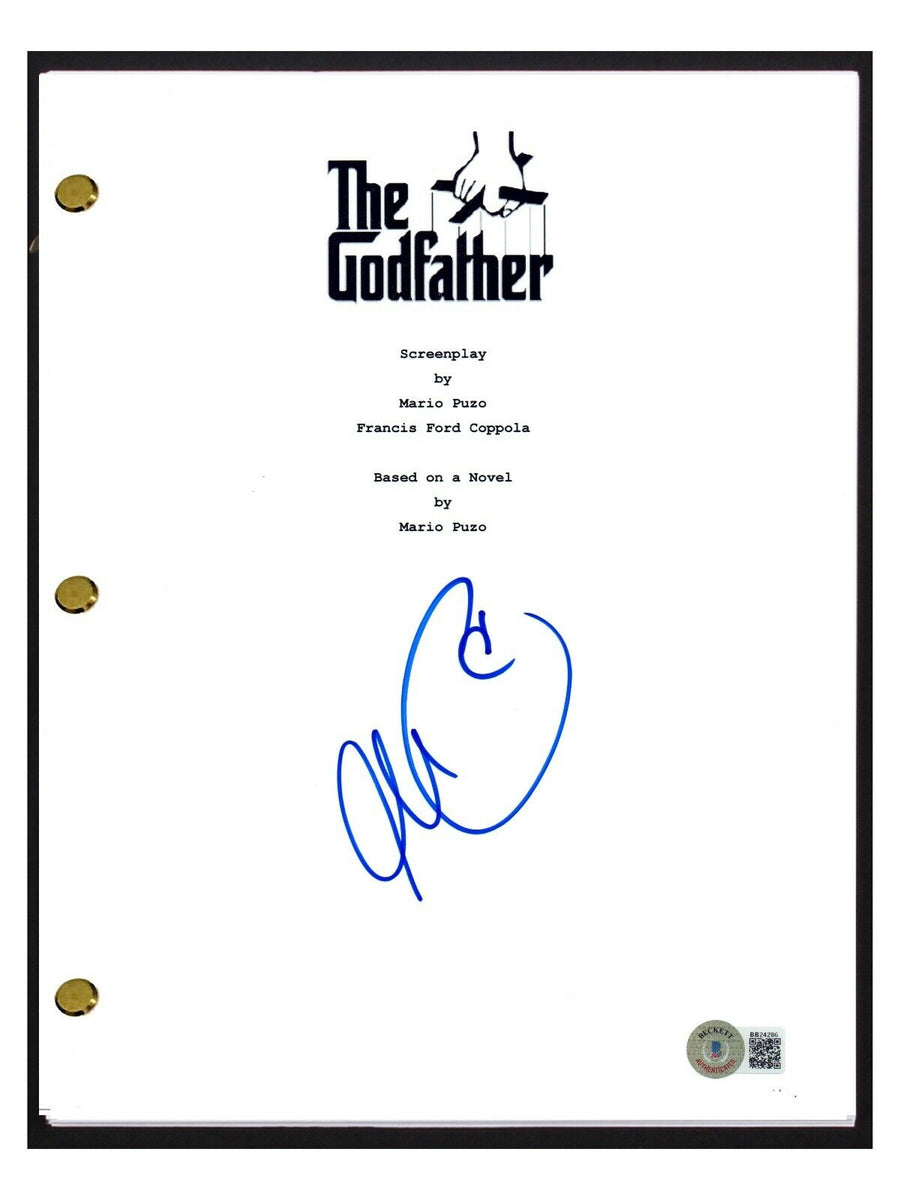Al Pacino Signed Autographed The Godfather Movie Script Screenplay Bec ...