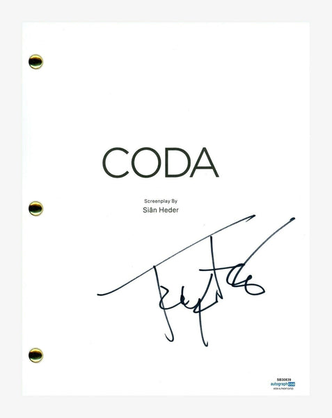 Troy Kotsur Signed Autographed CODA Movie Script Full Screenplay ACOA COA