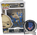 Chris Columbus Signed Autographed Sloth The Goonies Funko Pop #1069 Beckett COA