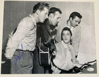 Jerry Lee Lewis Signed Autographed 11x14 Photo with Elvis Presley JSA COA