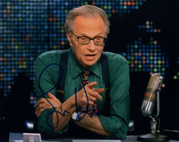 Larry King Signed Autographed 8x10 Photo TV HOST COA