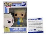 Lance Bass Signed Autograph Nsync Funko Pop Rocks #113 Figure ACOA COA