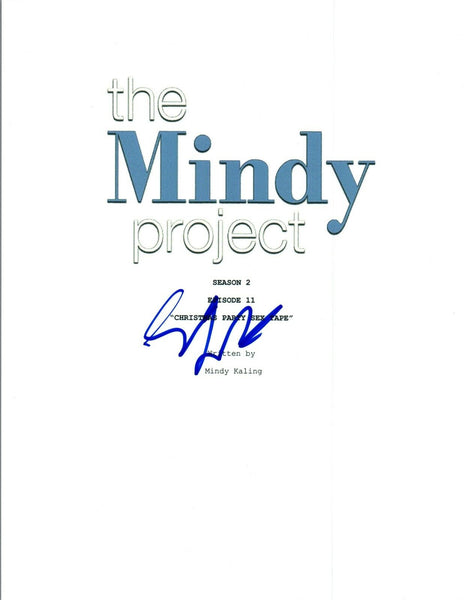 Ed Weeks Signed AutographTHE MINDY PROJECT Christmas Party Sex Tape Script VD