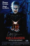 Clive Barker Signed Autographed Hellraiser Movie Script & 11X17 Poster BAS COA
