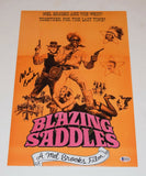 Mel Brooks Signed Autographed 12x18 Poster Photo Blazing Saddles Beckett BAS COA
