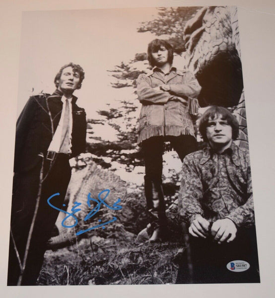 Ginger Baker Signed Autograph 11x14 Photo Cream Blind Faith Drummer Beckett COA
