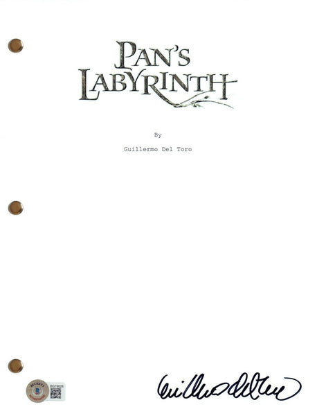 Guillermo Del Toro Signed Autograph Pan's Labyrinth Movie Script Beckett COA