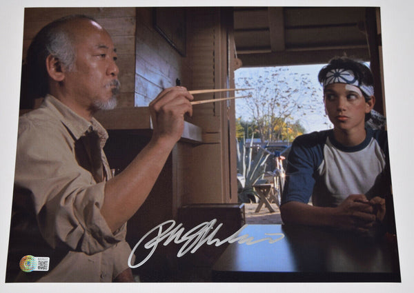 Ralph Macchio Signed Autographed 11x14 Photo The Karate Kid Beckett BAS COA