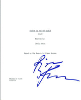 Piper Kerman Signed Autographed ORANGE IS THE NEW BLACK Pilot Script COA VD