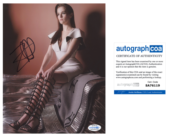 Zoey Deutch Signed Autographed 8x10 Photo The Politician Sexy Actress ACOA COA