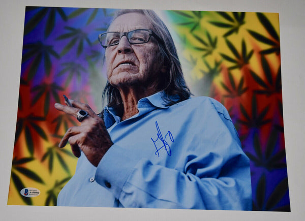 George Jung Signed Autographed 11x14 Photo Blow Movie Drug Smuggler Beckett COA