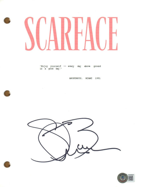Steven Bauer Signed Autograph Scarface Movie Script Screenplay Beckett COA