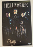 Clive Barker Signed Autographed Hellraiser 11x17 Movie Poster Photo Beckett COA