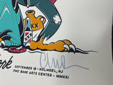The Black Crowes Signed New York 2021 Tour Poster Litho Chris Robinson Rich COA