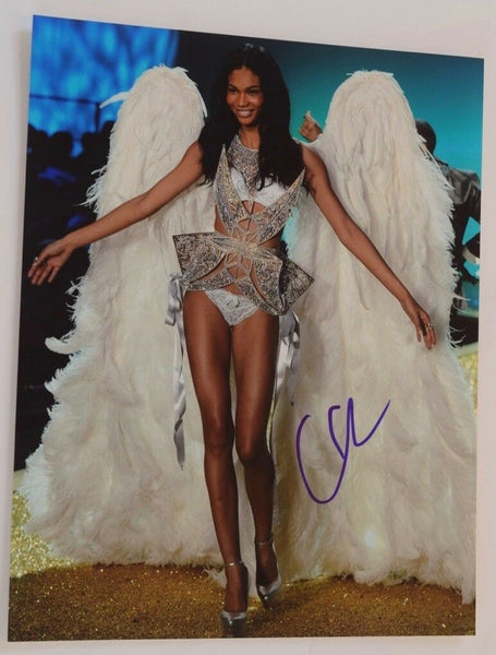 Chanel Iman Signed Autographed 11x14 Photo Hot Sexy SI Swimsuit Model COA VD