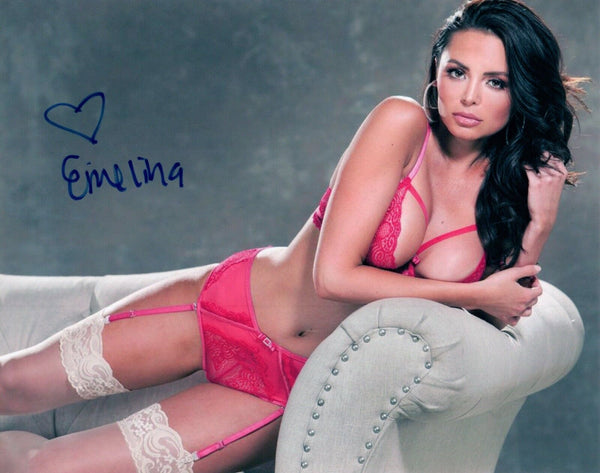 Emelina Adams Signed Autographed 8x10 Photo Hot Sexy Model COA