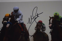 Mike Smith Signed Autographed 11x14 Photo JUSTIFY JOCKEY Triple Crown BAS COA