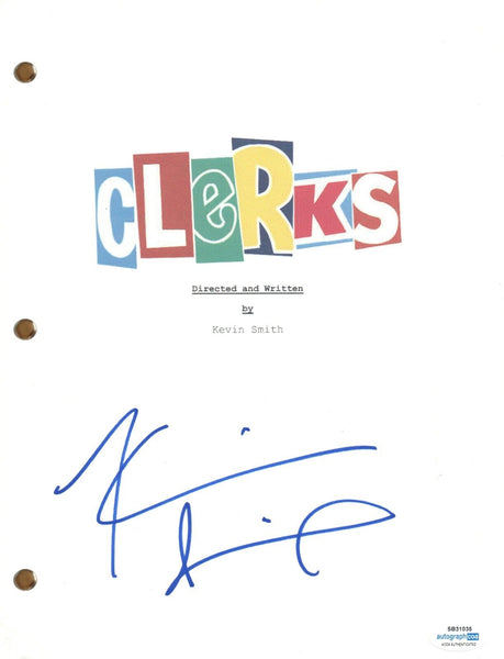 Kevin Smith Signed Autograph Clerks Movie Script Full Screenplay ACOA COA