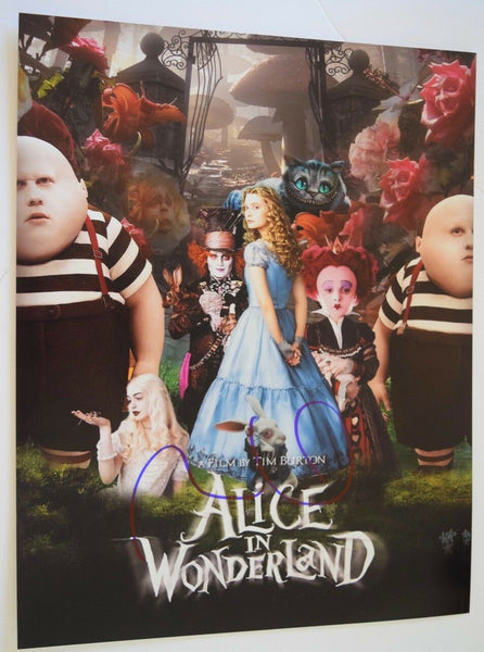 Mia Wasikowska Signed Autographed 11x14 Photo ALICE IN WONDERLAND COA VD