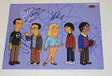 The Big Bang Theory Cast Signed Autographed 11x14 Photo x4 Jim Parsons Cuoco COA