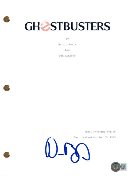 Dan Aykroyd Signed Autograph Ghostbusters Full Movie Script Beckett COA