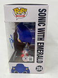 Ben Schwartz Signed Funko Pop Sonic The Hedgehog Emerald 284 Autograph BAS COA