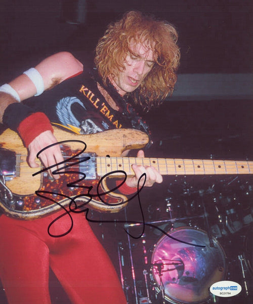 Billy Sheehan Signed Autograph 8x10 Photo Mr. Big David Lee Roth ACOA COA